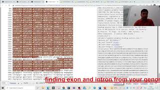 #Finding #Exon and #Intron from your #Genomic #DNA #Sequence