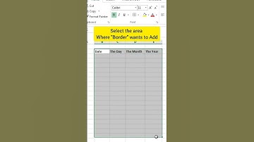 Add border in Excel #reels #trending #excel #computer #hacks