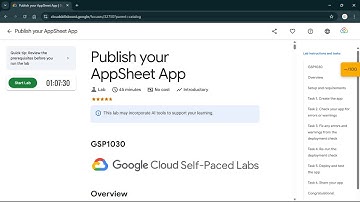 Publish your AppSheet App | #qwiklabs | #GSP1030 #CLI