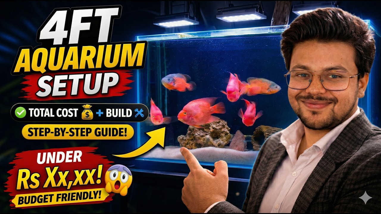 4 Feet Aquarium Setup Total Cost & Build | A-Z Complete Details | Step ...