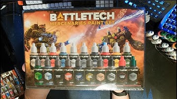 Battletech Mercenaries Paint Set Unboxing