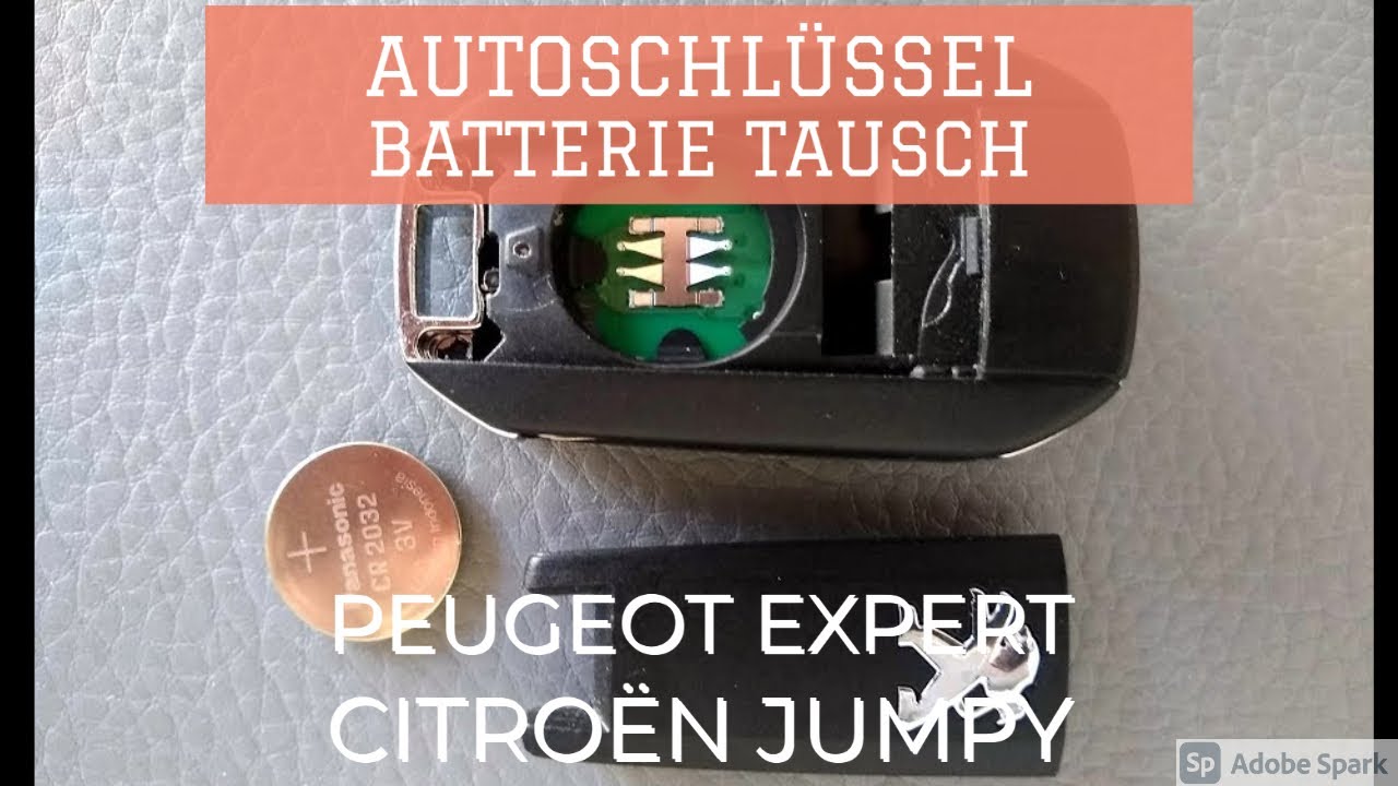 Ersatz Batterie für Autoschlüssel PEUGEOT BOXER 0 Bj 2006-2017 