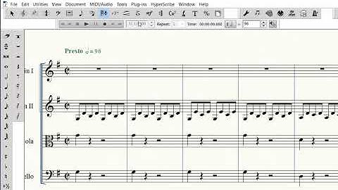 HyperScribe (Real TIme) Entry - Using a MIDI Keyboard and Metronome Beat