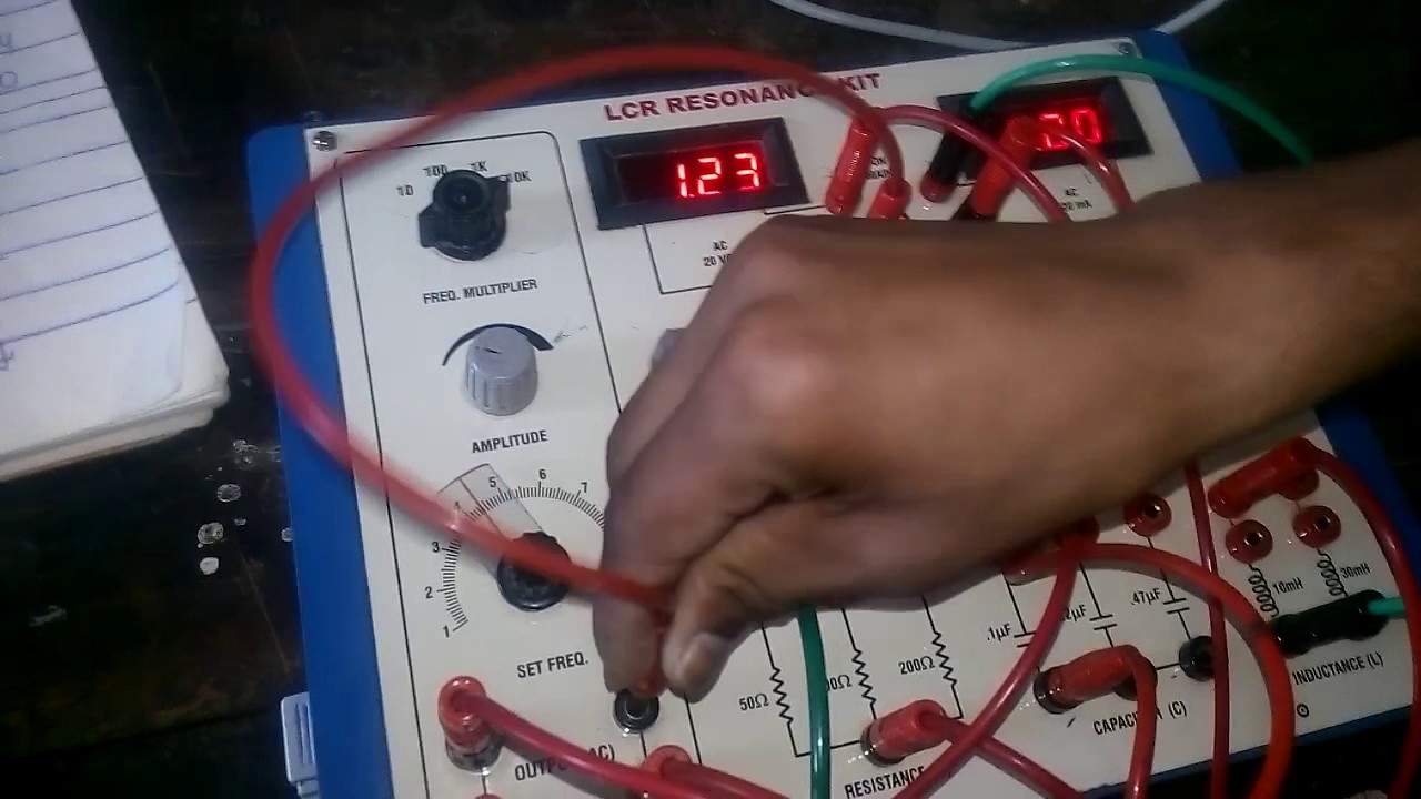 LCR series experiment hindi YouTube