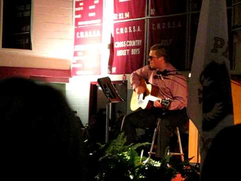 Erik Giles sings a Song at Preston High School