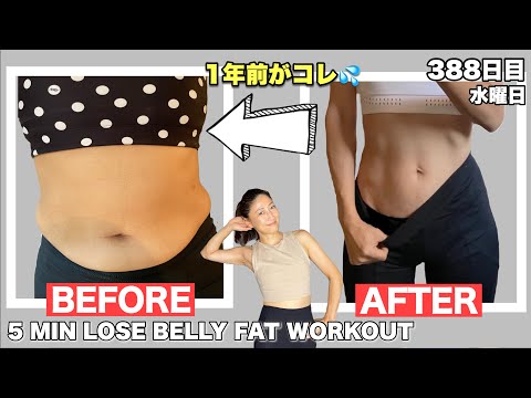 [Beginner-Friendly] No Lower Back Pain! Simple 5-Minute Standing Belly Fat Loss Workout | Day 388...