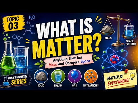 What Is Matter? | Basic Chemistry Series – Topic 03