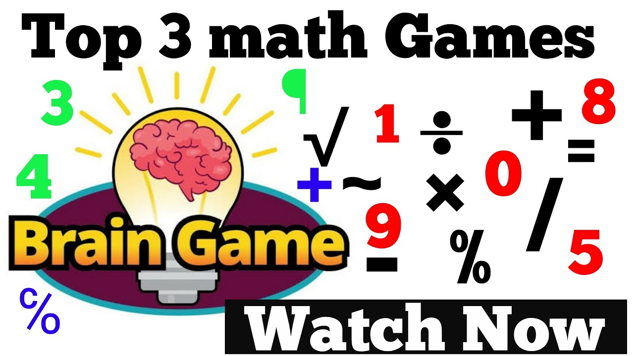Top 3 Best Math Games For Android !! Watch Now - Youtube