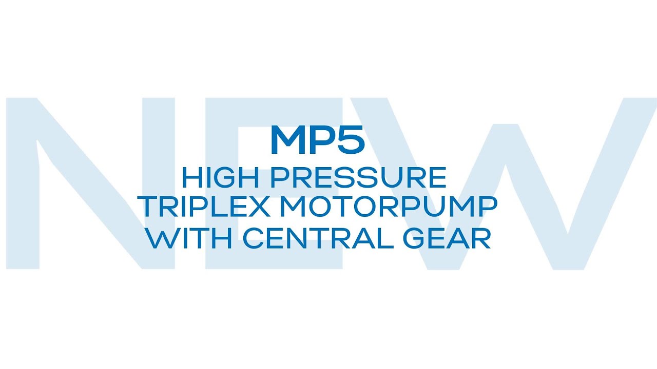 The new MP5 High Pressure Triplex Motorpump with CENTRAL GEAR | METAX