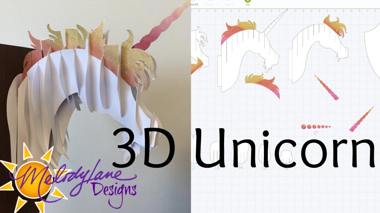 Cricut Project: Unicorn Gradient Paper Gems (Free Printable