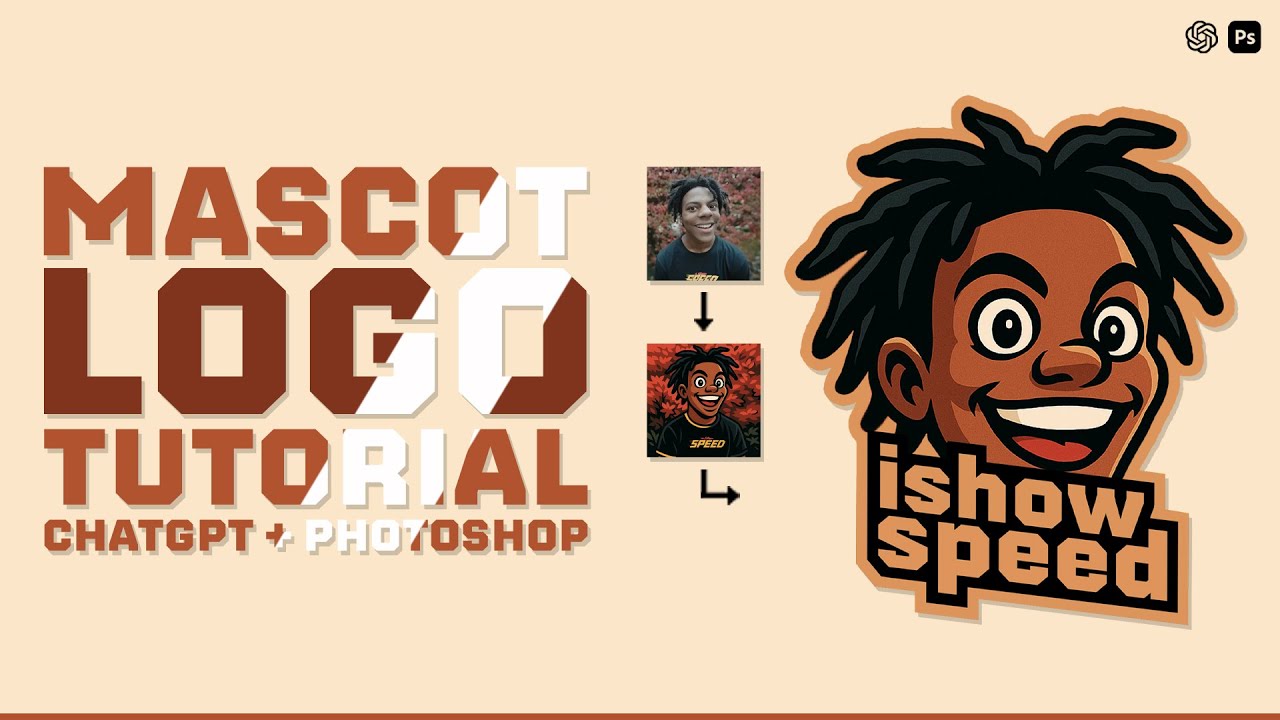 Mascot Logo Tutorial ChatGPT + Photoshop | Simple Tutorial | Cybertorq Designs