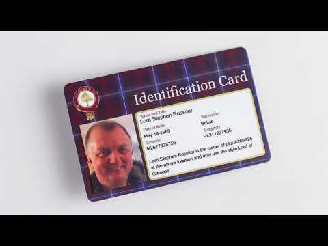 The Highland Titles Photographic ID card
