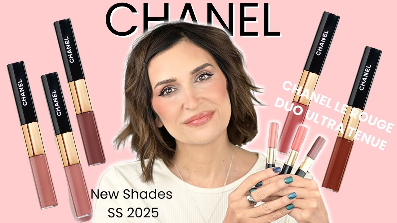 Chanel Le Rouge Duo Ultra Tenue New Shades Spring Summer 2025 Try On Pink / Intense Nude Coral Pink