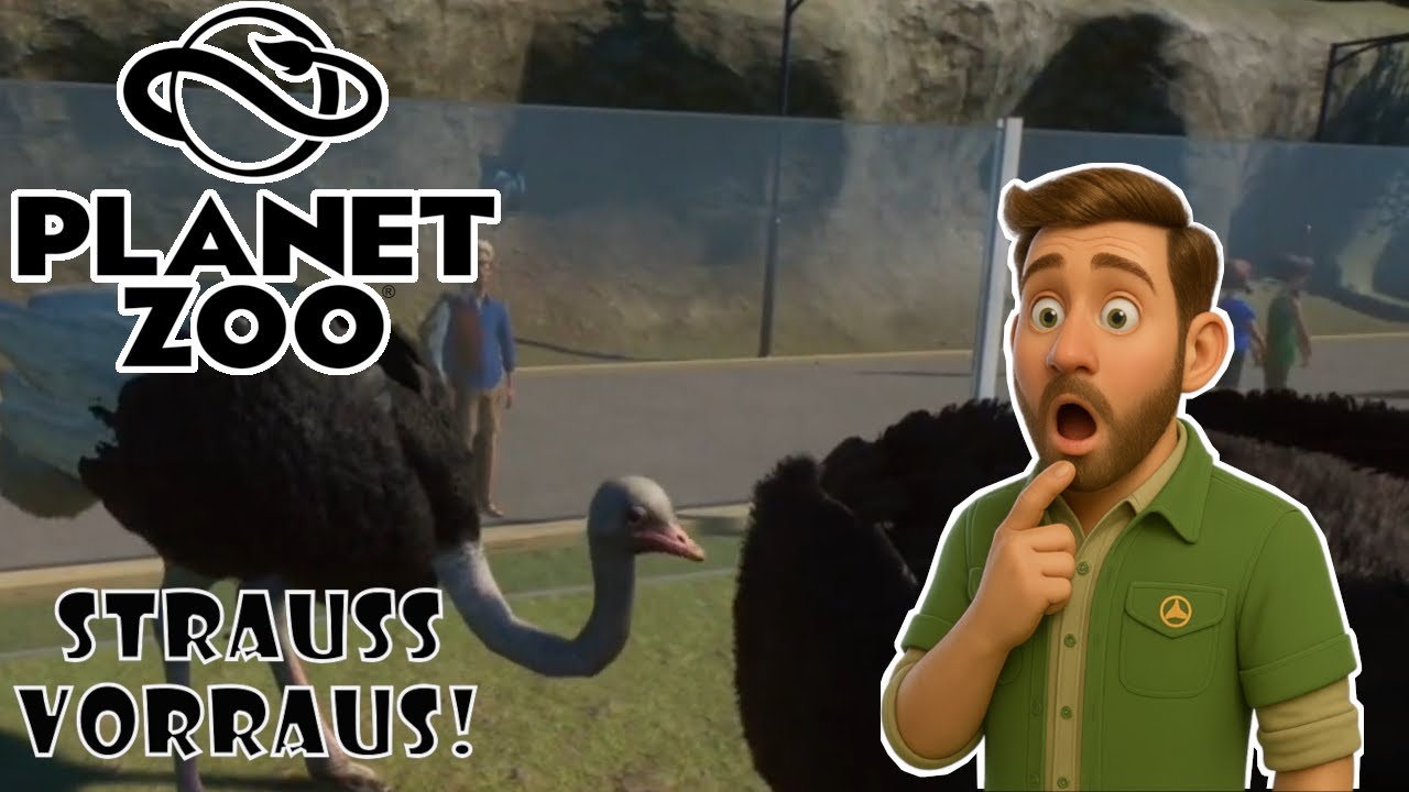 Let's Play Planet Zoo 02 - 70 kmh, schon ist der Strauß da!