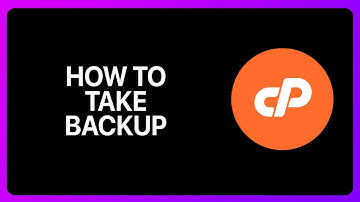 How To Take cPanel Backup Tutorial