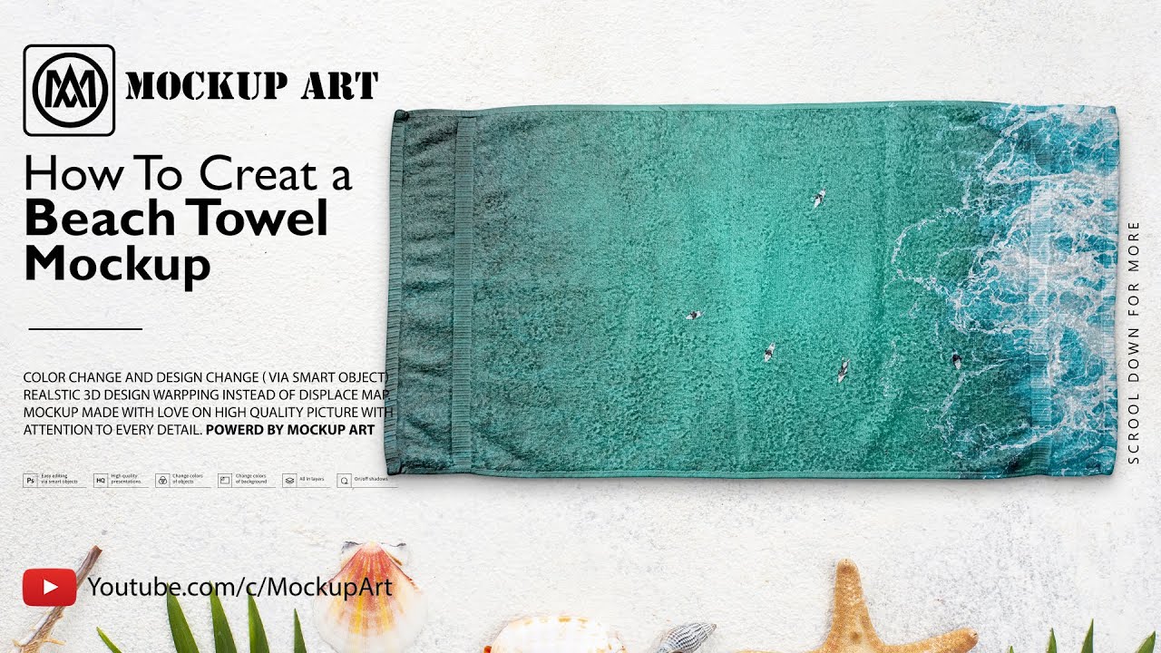 Download How To Make A Towel Mockup Photoshop Mockup Tutorial Youtube