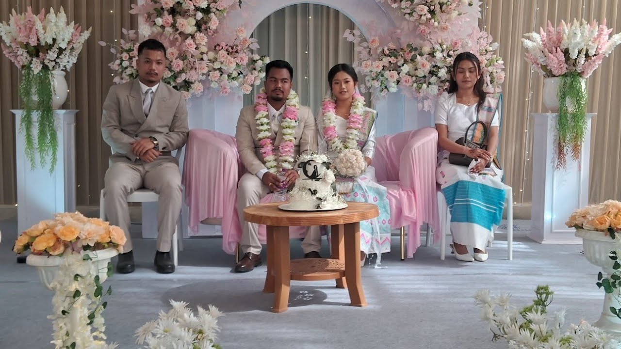 Satyajit Banda & Ismurna Chapar  Wedding (Pitar Jorfag) in Amlaiguri Baptist Church Part.1
