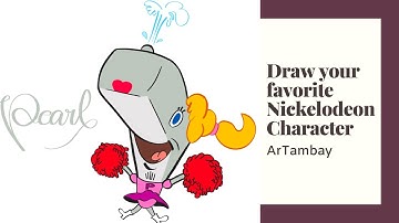 Draw Pearl of Nickelodeon using Procreate app on iPad Pro and Apple Pencil