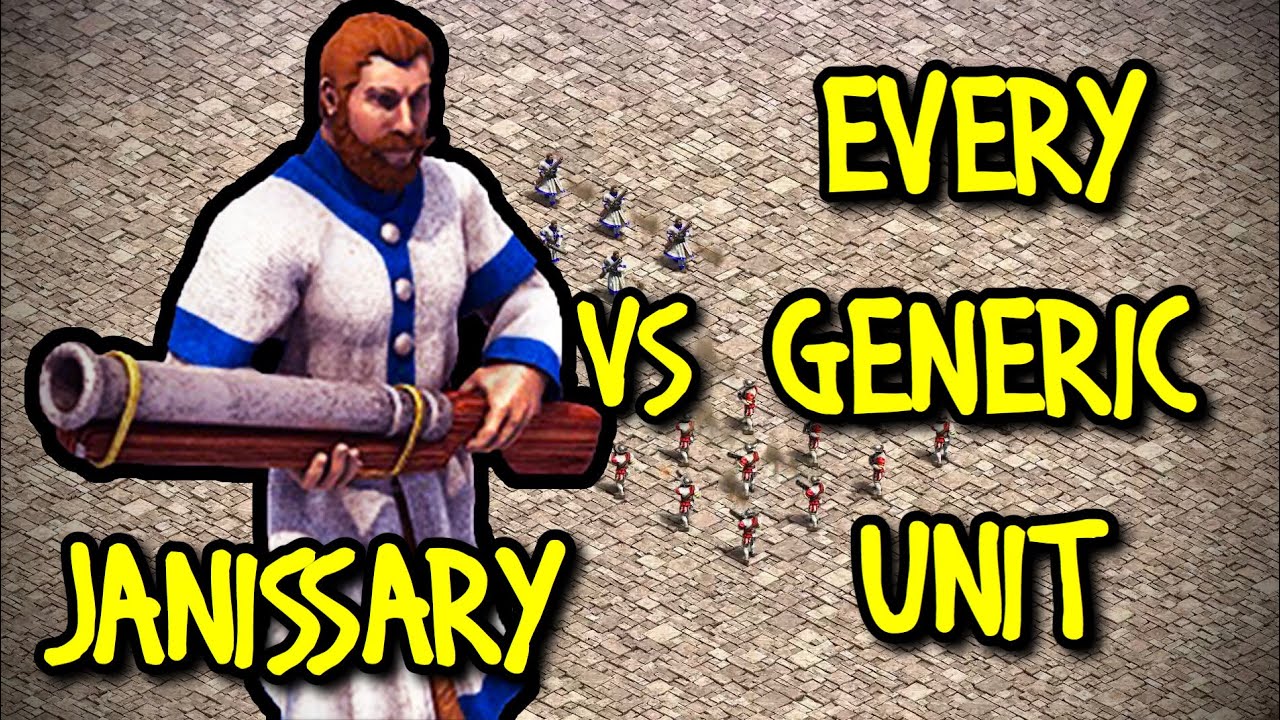ELITE JANISSARY vs EVERY GENERIC UNIT | AoE II: Definitive Edition