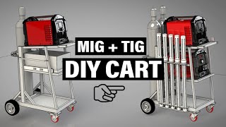 I CONVERTED my Welding Cart to fit a Mig & Tig Machine