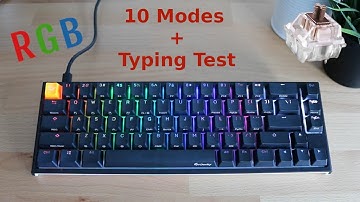 How to Customize RGB Lights on Ducky One 2 SF (+ MX Brown Typing Test)