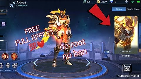 (NEW SCRIPT)ALDOUS M1 SKIN//FULL EFFECT//WORK ALL PATCHES