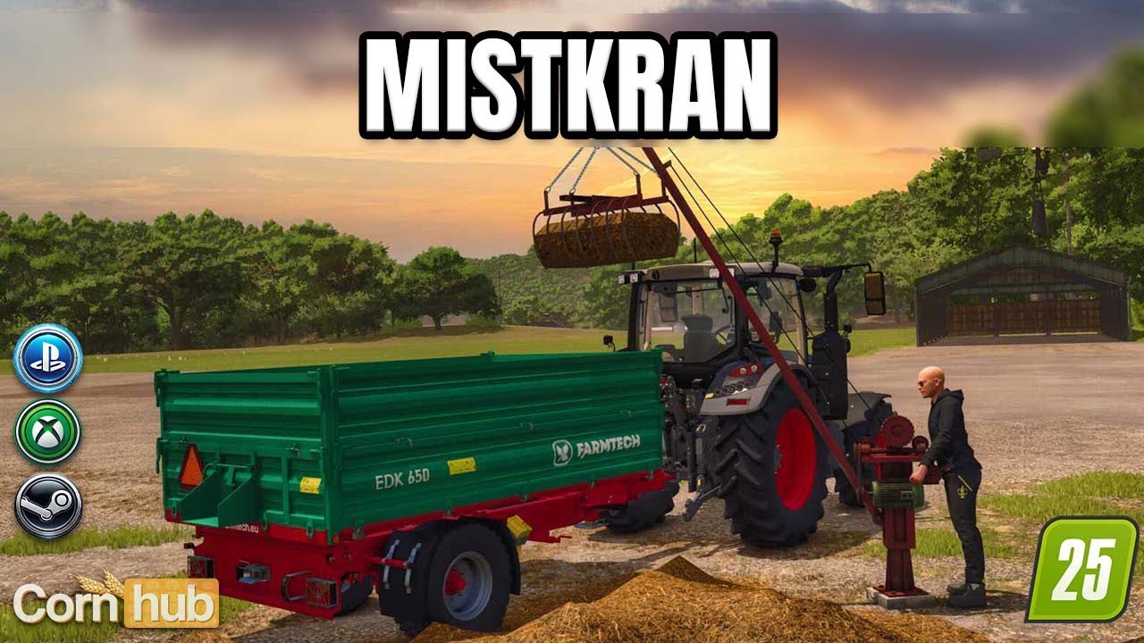 LS25 Mistkran – Einfach Mist laden im LS25! - YouTube