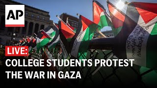 LIVE: College students across US protest the war in Gaza