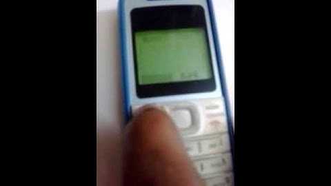 How to set welcome note on your nokia mobile model 1200.