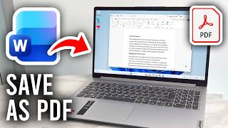 How To Save Word Document As PDF - Tutorial
