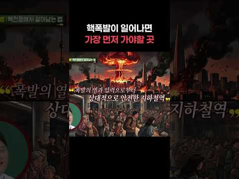 핵폭발이 일어난다면 가장 먼저 어디로 가야할까? #shorts #아는형님