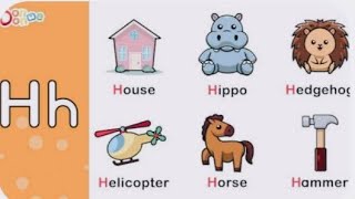 FUN LETTER H ALPHABET LEARNING FOR KIDS | 🌟 H IS FOR HAPPY, HAT, HORSE AND Hen 