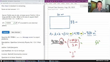 Physics 4A - OpenStax University Physics Vol 1, Chapter 1, Problems 35, 36, and 38
