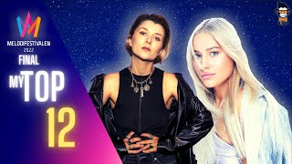 🇸🇪 Melodifestivalen 2022 | FINAL | My Top 12 | Sweden Eurovision 2022