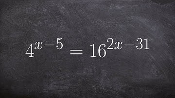 Using the property of equality of powers to solve an equation with exponents