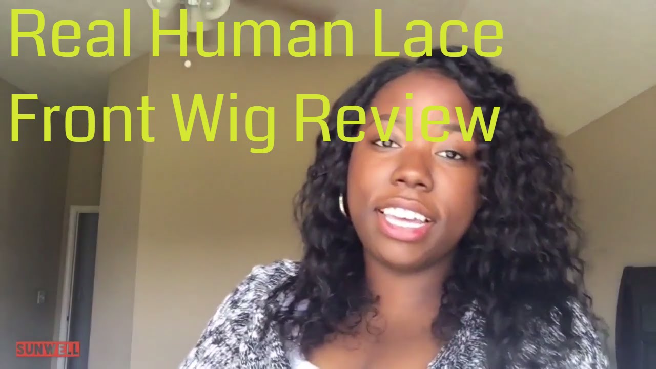 real human hair Lace Front Wig for black women Sunwell