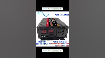 10000W Pure Sine Wave Power Inverter DC 12/DC24/48/60V) To AC110/220V Dual Digital Display  👌
