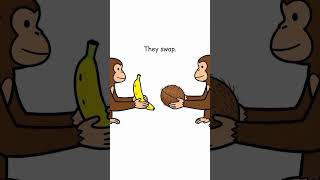 🍌 Monkey Trade Explained | Jungle Economics 🐒🥥 #MonkeyTrade #BarterSystem #TradeExplained #economics