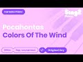 Pocahontas - Colors of the Wind (Karaoke Piano)