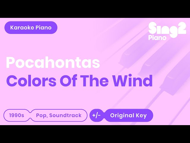 Colors of the Wind Karaoke | Pocahontas - Tori Kelly (Karaoke Piano) class=