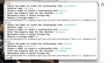 loopback  Define model relations