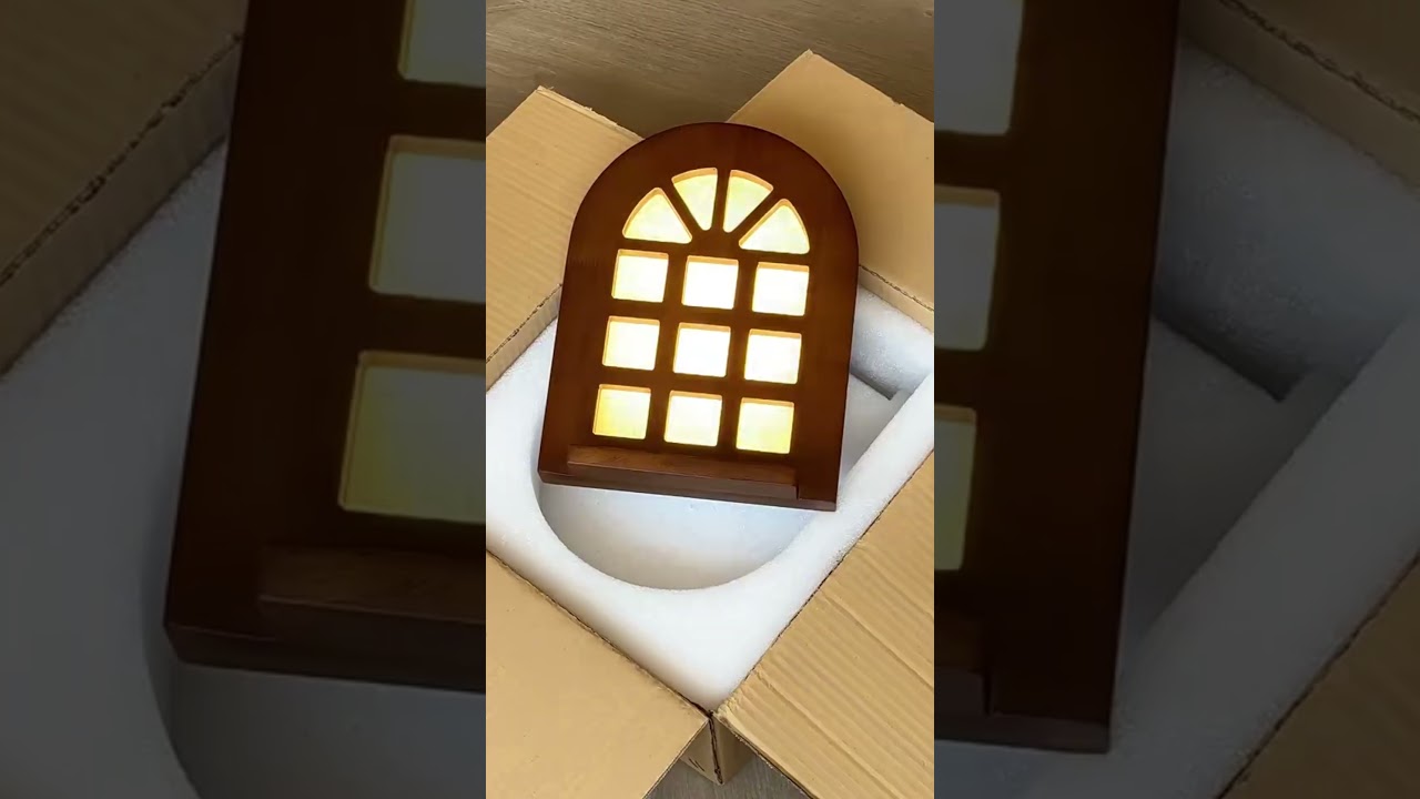 ▶️ Japanese Style Arched Window Wall Lamp – soft window glow ( # 3134 )