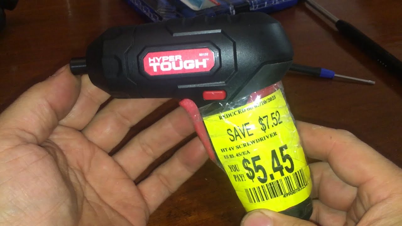 Let's take apart Walmart Clearance Hyper Tough 4v rechargeable Screwdriver  18650 battery