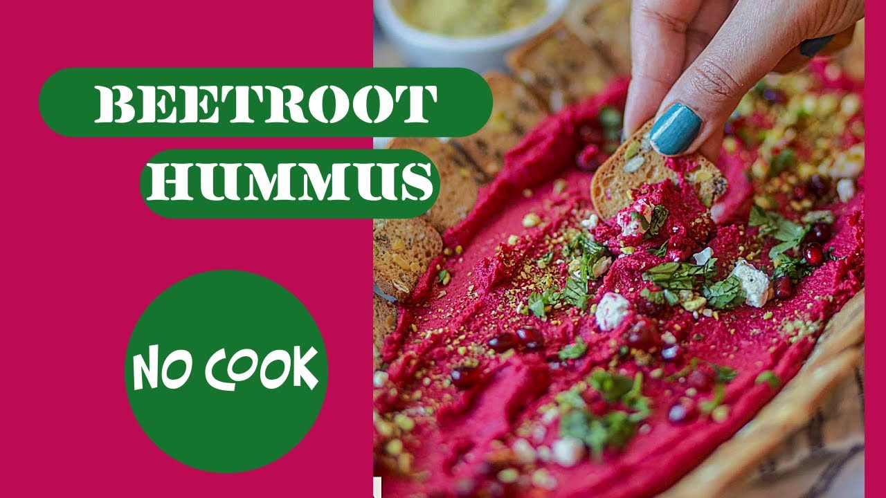 Creamy Beetroot Hummus | Easy Healthy Dip (No Oil!)