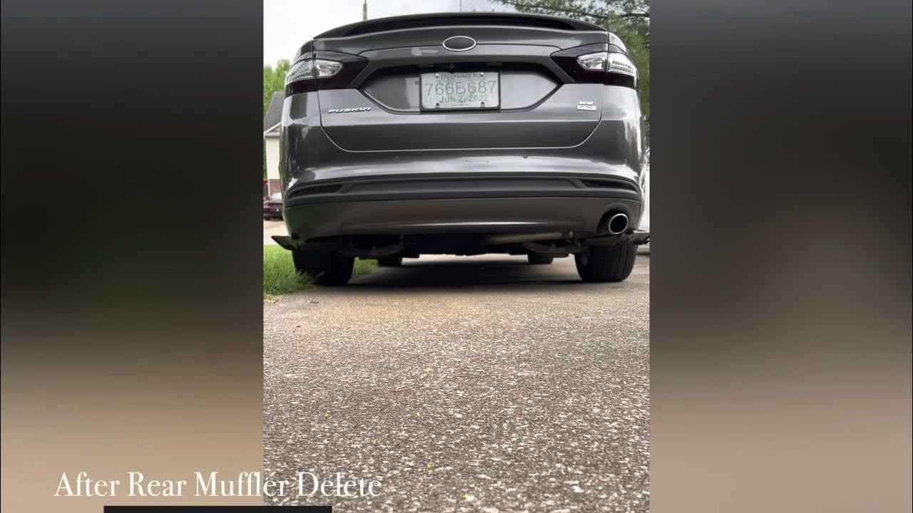 2016 Ford Fusion 2.5L Rear Muffler Delete YouTube