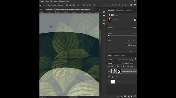 Realistic Leaves Text effect in Photoshop | Adobe Photoshop tutorial | #Shorts