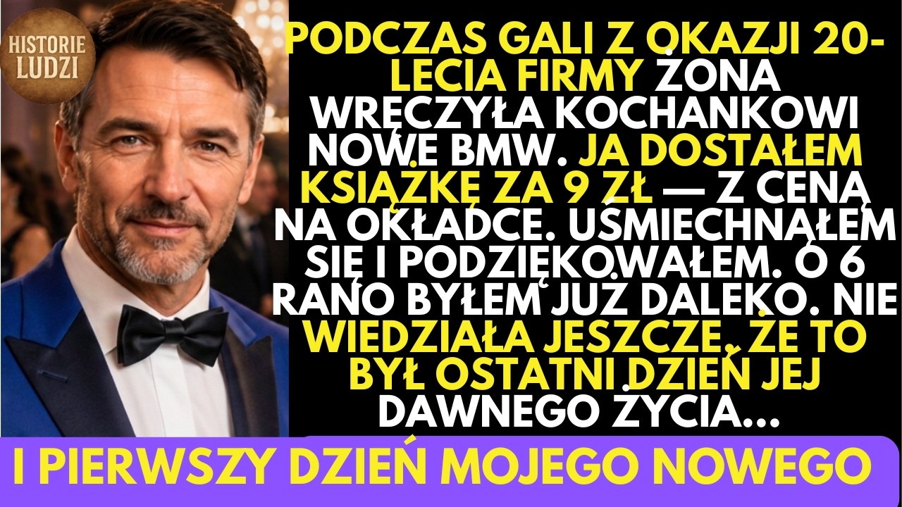 Na jubileuszu firmy żona PODAROWAŁA kochankowi BMW. Mnie wręczyła książkę za 9 zł…O 6 rano wszystko