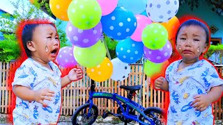 Drama Penjual Balon 💞 Berhadiah Mainan Anak Perempuan 💞 Bayi Lucu Rafisqy Nangis Kejer Minta Balon 💞