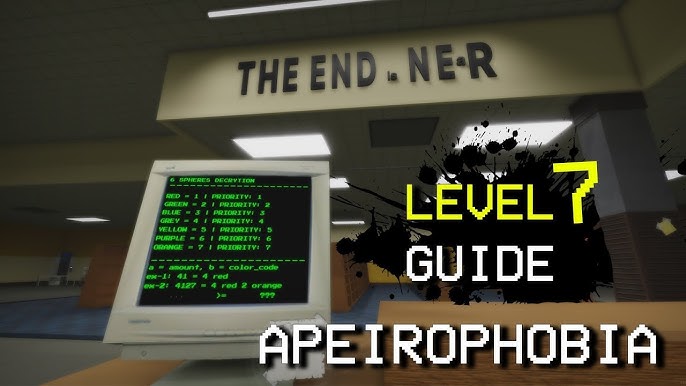 Roblox Apeirophobia Level 7 'The End?' Tutorial (6 Sphere Decryption  Puzzle) 