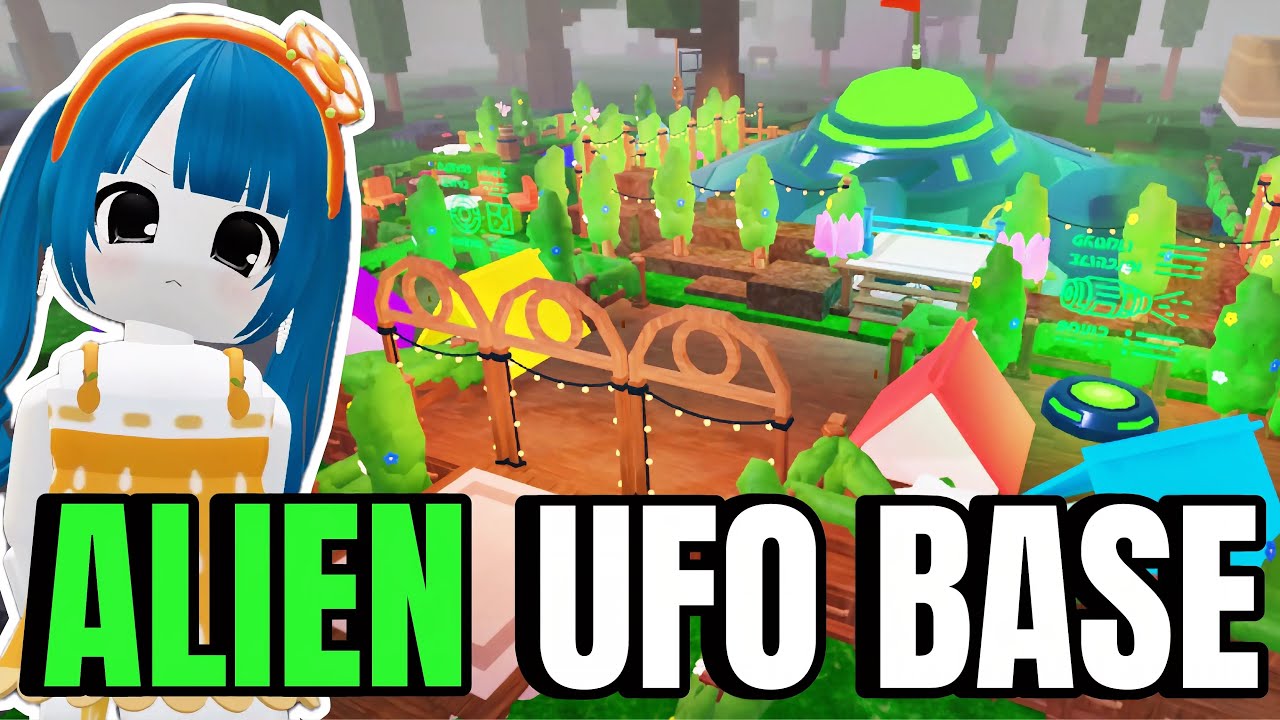 I Built an ALIEN UFO BASE in 99 Nights in the Forest (Roblox